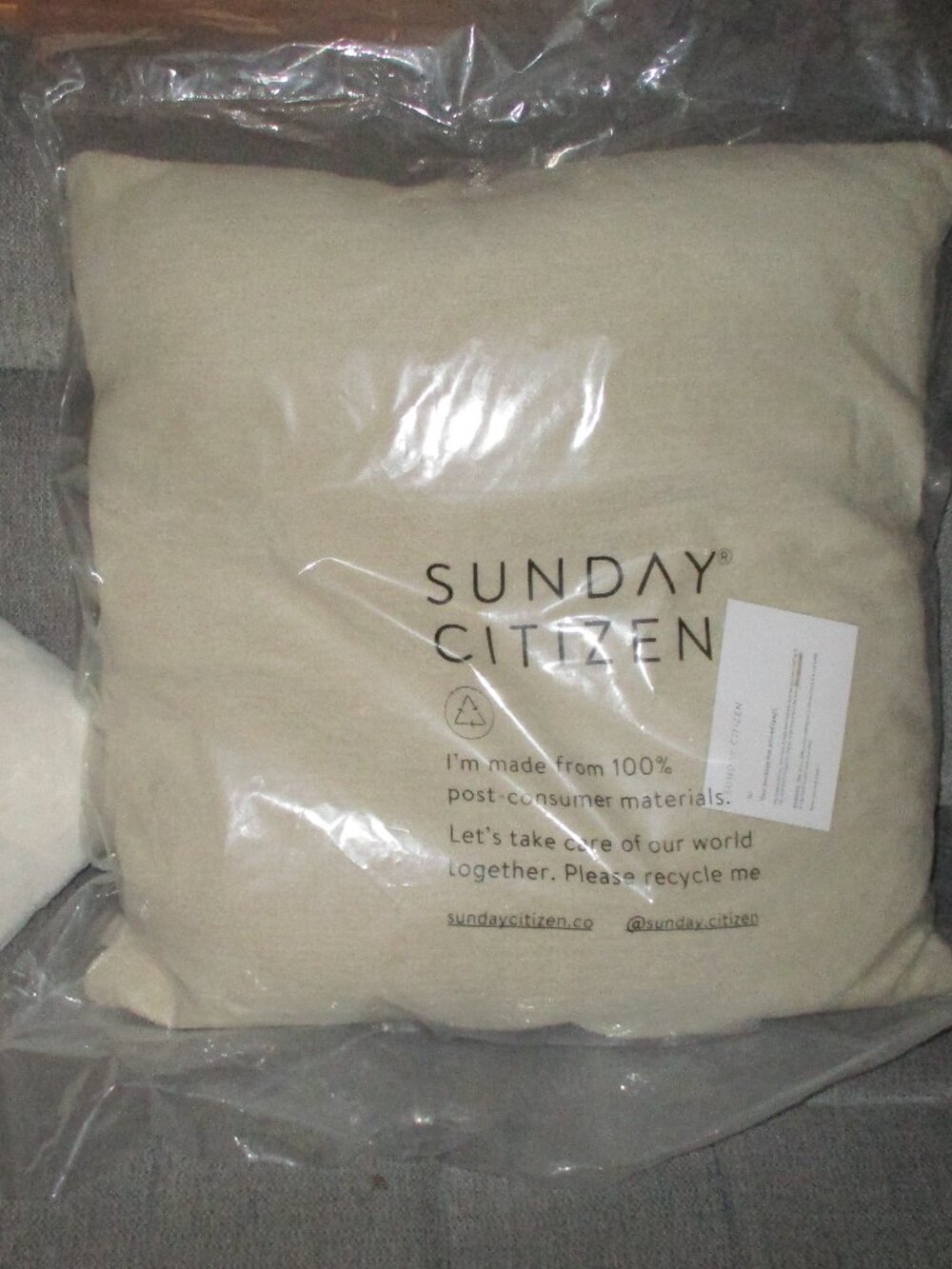 Sunday citizen NEW Snug Floor pillow Sahara Tan  30" x 30"
